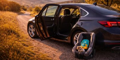 Viaje en familia con coche amplio de alquiler